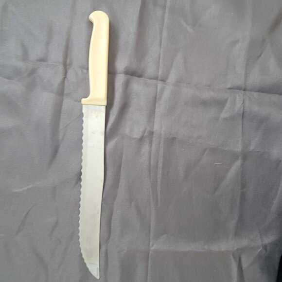 Quikut 13" Serrated Bread Knife With Ivory Handle Stainless Steel - Picture 3 of 4